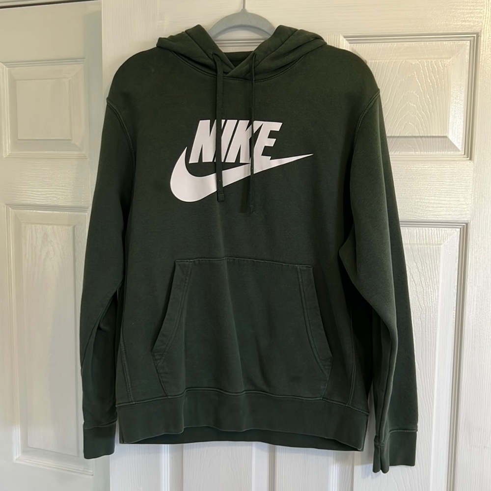 Dark green nike hoodie